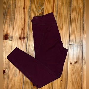 Burgundy leggings from Target